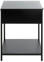 HAKU Möbel Konsole Nachttisch rechteckig Metall schwarz 40,0 x 40,0 x 53,0 cm, 1 St.