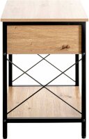 HAKU Möbel Konsole Beistelltisch rechteckig MDF-Platte eiche 45,0 x 40,0 x 60,0 cm, 1 St.