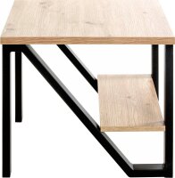 HAKU Möbel Beistelltisch rechteckig MDF-Platte eiche 55,0 x 55,0 x 48,0 cm, 1 St.