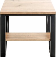 HAKU Möbel Beistelltisch rechteckig MDF-Platte eiche 55,0 x 55,0 x 48,0 cm, 1 St.
