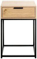HAKU Möbel Konsole Nachttisch rechteckig Spanplatte schwarz 40,0 x 28,0 x 60,0 cm, 1 St.
