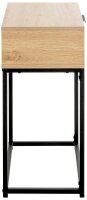 HAKU Möbel Konsole Nachttisch rechteckig Spanplatte schwarz 40,0 x 28,0 x 60,0 cm, 1 St.