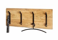 HAKU Möbel Wandgarderobe 52975 akazie Holz 4 Haken...