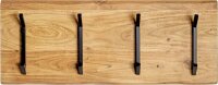 HAKU Möbel Wandgarderobe 52975 akazie Holz 4 Haken 90,0 x 36,0 cm, 1 St.