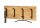 HAKU Möbel Wandgarderobe 52975 akazie Holz 4 Haken 90,0 x 36,0 cm, 1 St.
