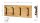 HAKU Möbel Wandgarderobe 52975 akazie Holz 4 Haken 90,0 x 36,0 cm, 1 St.