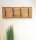 HAKU Möbel Wandgarderobe 52975 akazie Holz 4 Haken 90,0 x 36,0 cm, 1 St.