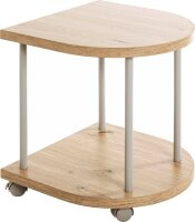 HAKU Möbel Beistelltisch C-Form MDF-Platte esche...