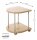 HAKU Möbel Beistelltisch C-Form MDF-Platte esche 40,0 x 40,0 x 45,0 cm, 1 St.