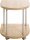 HAKU Möbel Beistelltisch C-Form MDF-Platte esche 40,0 x 40,0 x 45,0 cm, 1 St.