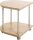 HAKU Möbel Beistelltisch C-Form MDF-Platte esche 40,0 x 40,0 x 45,0 cm, 1 St.