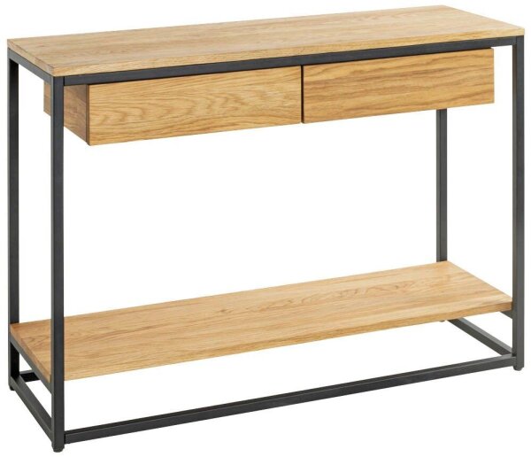 HAKU Möbel Konsolentisch rechteckig Massivholz eiche 100,0 x 35,0 x 75,0 cm, 1 St.