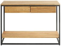 HAKU Möbel Konsolentisch rechteckig Massivholz eiche 100,0 x 35,0 x 75,0 cm, 1 St.