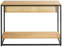 HAKU Möbel Konsolentisch rechteckig Massivholz eiche 100,0 x 35,0 x 75,0 cm, 1 St.