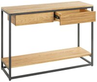 HAKU Möbel Konsolentisch rechteckig Massivholz eiche 100,0 x 35,0 x 75,0 cm, 1 St.