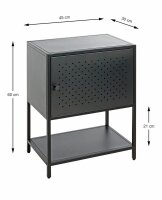 HAKU Möbel Konsole Nachttisch rechteckig Metall...