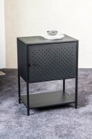HAKU Möbel Konsole Nachttisch rechteckig Metall schwarz 45,0 x 30,0 x 60,0 cm, 1 St.