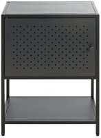 HAKU Möbel Konsole Nachttisch rechteckig Metall schwarz 45,0 x 30,0 x 60,0 cm, 1 St.