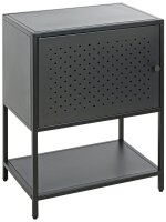 HAKU Möbel Konsole Nachttisch rechteckig Metall schwarz 45,0 x 30,0 x 60,0 cm, 1 St.