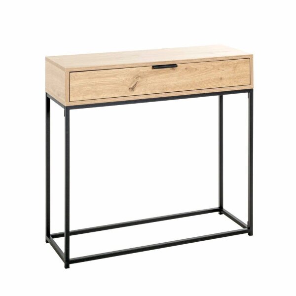 HAKU Möbel Konsolentisch rechteckig Spanplatte eiche 80,0 x 28,0 x 77,0 cm, 1 St.