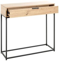HAKU Möbel Konsolentisch rechteckig Spanplatte eiche 80,0 x 28,0 x 77,0 cm, 1 St.
