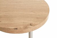 HAKU Möbel Beistelltisch rund MDF-Platte esche 30,0 x 30,0 x 50,0 cm, 1 St.