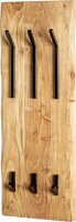 HAKU Möbel Wandgarderobe 52976 akazie Holz 6 Haken 36,0 x 100,0 cm, 1 St.