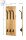 HAKU Möbel Wandgarderobe 52976 akazie Holz 6 Haken 36,0 x 100,0 cm, 1 St.
