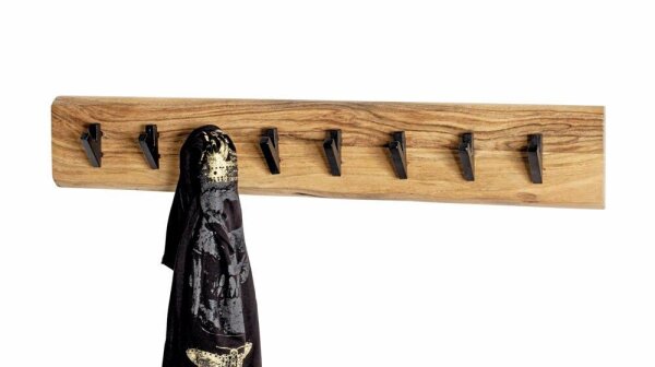 HAKU Möbel Wandgarderobe 52977 akazie Holz 8 Haken 90,0 x 15,0 cm, 1 St.