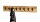 HAKU Möbel Wandgarderobe 52977 akazie Holz 8 Haken 90,0 x 15,0 cm, 1 St.