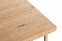 HAKU Möbel Beistelltisch rechteckig MDF-Platte esche 40,0 x 40,0 x 45,0 cm, 1 St.