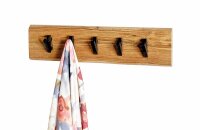 HAKU Möbel Wandgarderobe 52979 akazie Holz 5 Haken...
