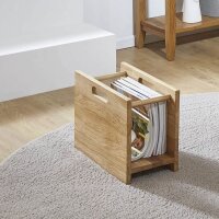 HAKU Möbel Zeitungsständer 54350 eiche Holz, DIN A4 quer, 1 St.