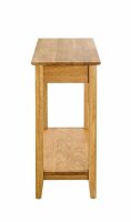 HAKU Möbel Konsolentisch rechteckig Massivholz eiche 75,0 x 35,0 x 75,0 cm, 1 St.
