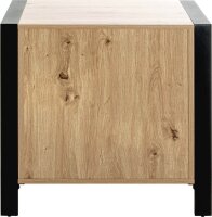 HAKU Möbel Konsole Nachttisch rechteckig MDF-Platte eiche 60,0 x 42,0 x 60,0 cm, 1 St.
