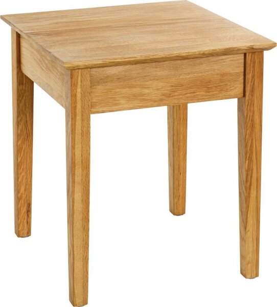 HAKU Möbel Beistelltisch Massivholz eiche 45,0 x 45,0 x 52,0 cm, 1 St.