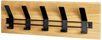 HAKU Möbel Wandgarderobe 54336 eiche Holz 5 Haken 60,0 x 20,0 cm, 1 St.