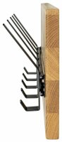HAKU Möbel Wandgarderobe 54336 eiche Holz 5 Haken 60,0 x 20,0 cm, 1 St.