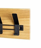 HAKU Möbel Wandgarderobe 54336 eiche Holz 5 Haken 60,0 x 20,0 cm, 1 St.