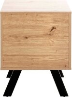 HAKU Möbel Konsole Nachttisch rechteckig MDF-Platte eiche 45,0 x 40,0 x 60,0 cm, 1 St.