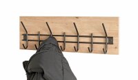 HAKU Möbel Wandgarderobe 54440 eiche Holz 7 Haken...