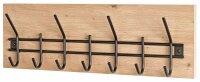 HAKU Möbel Wandgarderobe 54440 eiche Holz 7 Haken 60,0 x 20,0 cm, 1 St.