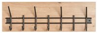 HAKU Möbel Wandgarderobe 54440 eiche Holz 7 Haken 60,0 x 20,0 cm, 1 St.