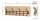 HAKU Möbel Wandgarderobe 54440 eiche Holz 7 Haken 60,0 x 20,0 cm, 1 St.