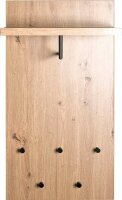 HAKU Möbel Wandgarderobe 54439 eiche Holz 5 Haken 48,0 x 90,0 cm, 1 St.