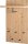 HAKU Möbel Wandgarderobe 54439 eiche Holz 5 Haken 48,0 x 90,0 cm, 1 St.