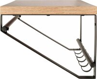 HAKU Möbel Wandgarderobe 54441 eiche Holz 5 Haken 70,0 x 23,0 cm, 1 St.