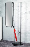 HAKU Möbel Kleiderständer 54527 schwarz Metall 10 Haken 40,0 x 175,0 cm, 1 St.