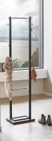 HAKU Möbel Kleiderständer 54527 schwarz Metall 10 Haken 40,0 x 175,0 cm, 1 St.