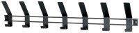 HAKU Möbel Wandgarderobe 54535 schwarz Metall 7 Haken 74,0 x 14,0 cm, 1 St.